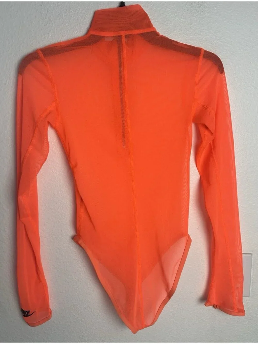 NIKE ICON CLASH MESH WOMEN’S BODYSUIT ORANGE
